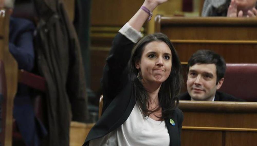 La diputada de Podemos, Irene Montero.
