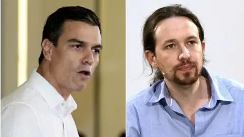 Pedro Sánchez y Pablo Iglesias Pedro Sánchez y Pablo Iglesias