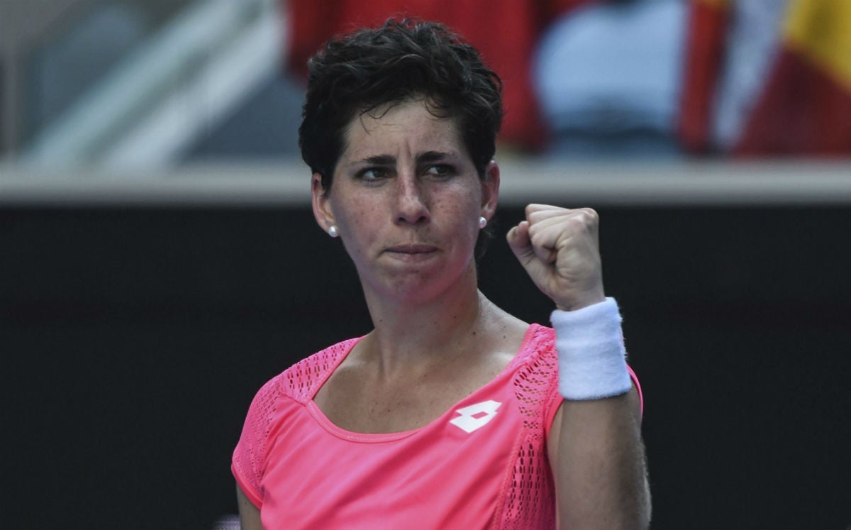 Carla Suárez vence a Sakkari y pasa a tercera ronda Carla Suárez vence a Sakkari y pasa a tercera ronda