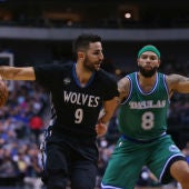 Ricky Rubio, en acción ante Dallas