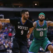 Ricky Rubio, en acción ante Dallas Ricky Rubio, en acción ante Dallas