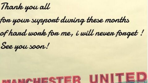 El tuit de V&iacute;ctor Vald&eacute;s despidi&eacute;ndose del United