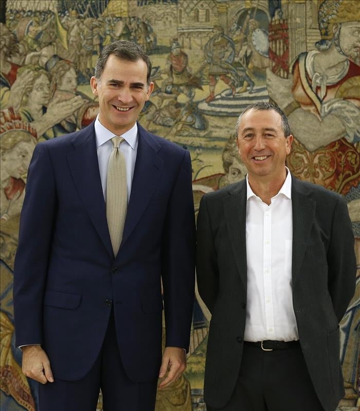 Baldoví vuelve a reunirse con el rey, que completa su tercer día de consultas Baldoví vuelve a reunirse con el rey, que completa su tercer día de consultas