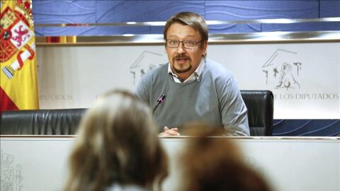 El portavoz de En Com&uacute; Podem, Xavier Dom&egrave;nech