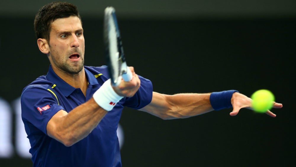 Novak Djokovic, durante el partido contra Andrea Seppi