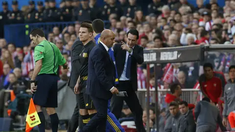 Emery, tras ser expulsado en el Calderón Emery, tras ser expulsado en el Calderón