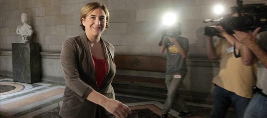 La alcaldesa de Barcelona, Ada Colau La alcaldesa de Barcelona, Ada Colau