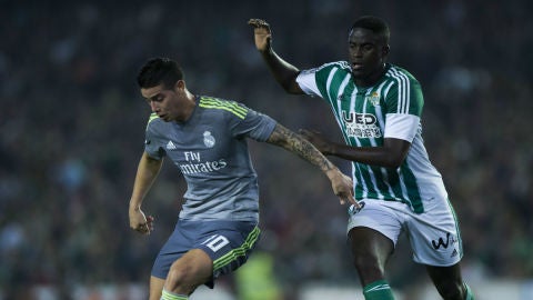 James Rodr&iacute;guez, durante el partido contra el Betis