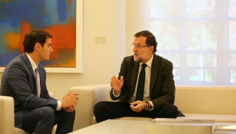 Mariano Rajoy con Albert Rivera