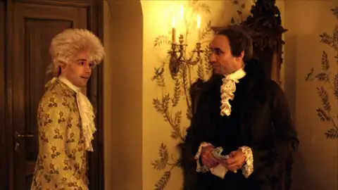 Mozart y Salieri en 'Amadeus' Mozart y Salieri en 'Amadeus'