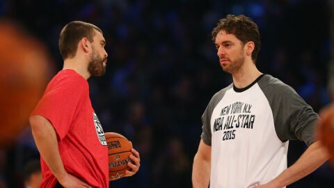 Marc y Pau Gasol, en el All Star 2015
