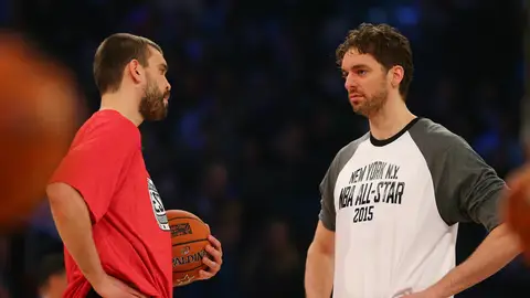 Marc y Pau Gasol, en el All Star 2015 Marc y Pau Gasol, en el All Star 2015