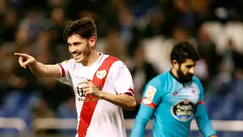 Jozabed celebra un gol con el Rayo Vallecano Jozabed celebra un gol con el Rayo Vallecano