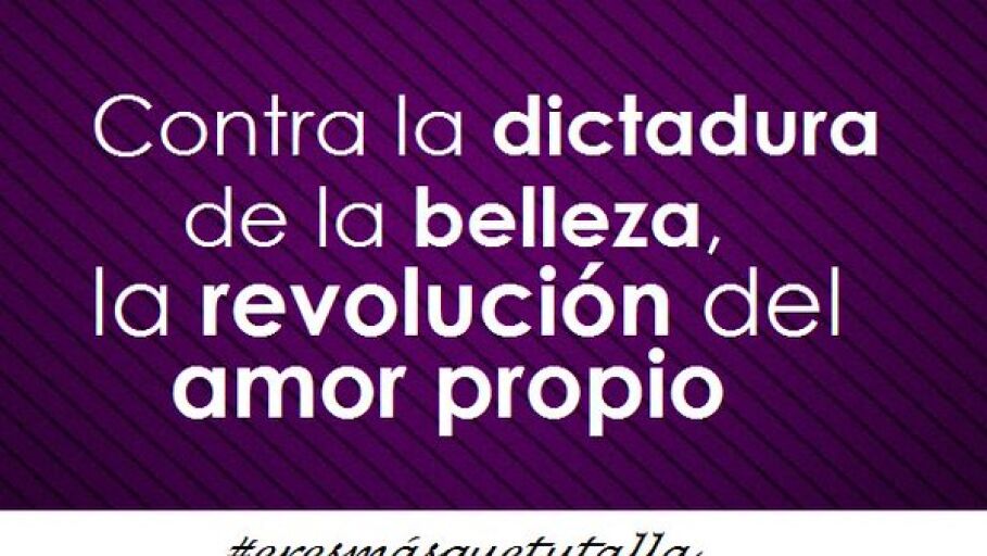 Cartel de la campa&ntilde;a #eresm&aacute;squetutalla