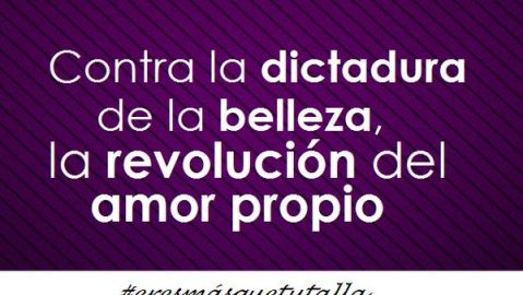 Cartel de la campa&ntilde;a #eresm&aacute;squetutalla