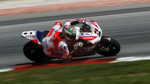 Danilo Petrucci en los test de Sepang