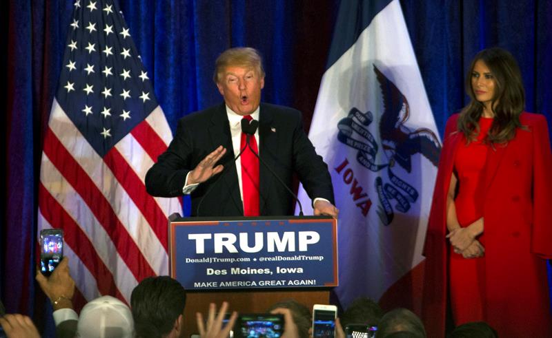 Donald Trump: "Me siento honrado de haber logrado el segundo lugar en Iowa" Donald Trump: "Me siento honrado de haber logrado el segundo lugar en Iowa"