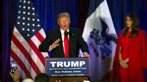 El aspirante republicano, Donald Trump