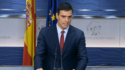 Pedro S&aacute;nchez, en el Congreso de los Diputados