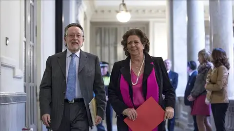 El exvicealcalde de Valencia, Alfonso Grau, junto a la exalcaldesa, Rita Barberá El exvicealcalde de Valencia, Alfonso Grau, junto a la exalcaldesa, Rita Barberá