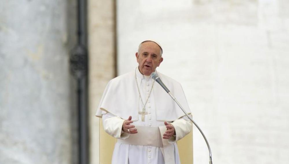 El papa Francisco durante una audiencia general en el Vaticano