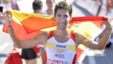 Javier Guerra en el campeonato de Europa