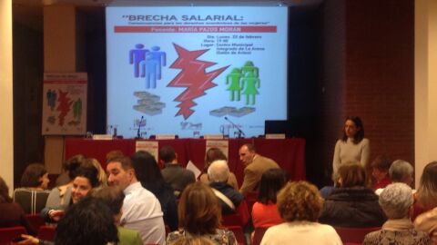Conferencia sobre brecha salarial en Gij&oacute;n