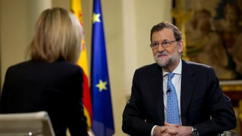 El presidente del Gobierno en funciones, Mariano Rajoy, en Espejo P&uacute;blico