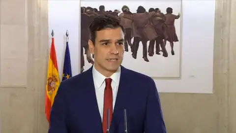 El líder socialista, Pedro Sánchez El líder socialista, Pedro Sánchez
