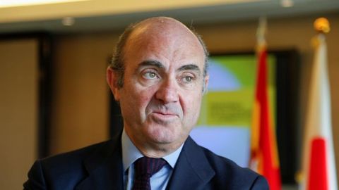El ministro de Econom&iacute;a en funciones, Luis de Guindos