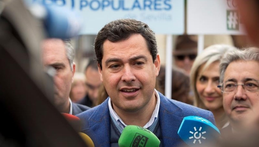 El presidente del Partido Popular (PP) andaluz, Juanma Moreno