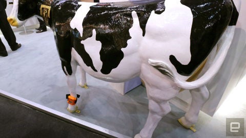 El wearable de la vaca de fujitsu