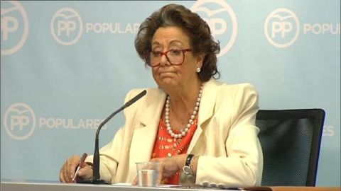 La exalcaldesa de Valencia, Rita Barber&aacute;, comparece ante la prensa