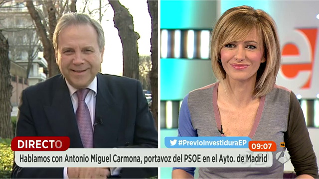 Antonio Miguel Carmona: "Es una tradición en el PSOE respaldar al secretario general bajo su responsabilidad" Antonio Miguel Carmona: "Es una tradición en el PSOE respaldar al secretario general bajo su responsabilidad"