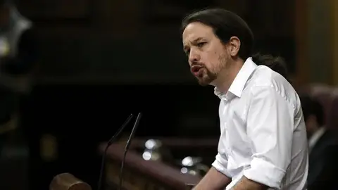 El líder de Podemos, Pablo Iglesias, en el Congreso de los Diputados El líder de Podemos, Pablo Iglesias, en el Congreso de los Diputados