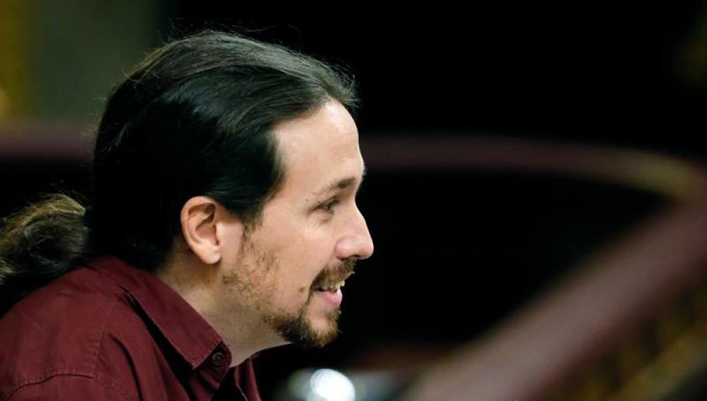 Pablo Iglesias en la segunda sesión de investiduda