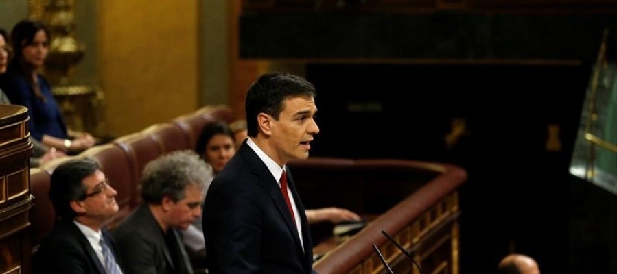 El líder socialista, Pedro Sánchez El líder socialista, Pedro Sánchez