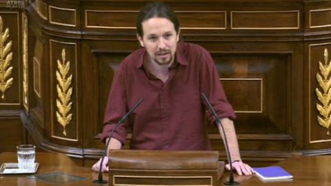 El l&iacute;der de Podemos, Pablo Iglesias