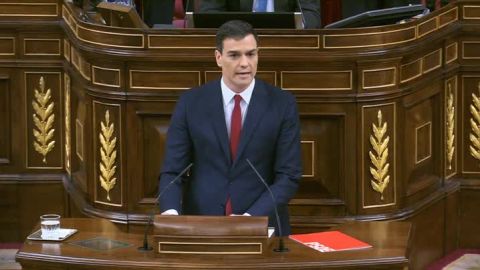 Pedro S&aacute;nchez en el Congreso de los diputados