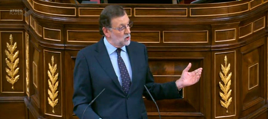 Mariano Rajoy en el segundo debate de investidura Mariano Rajoy en el segundo debate de investidura