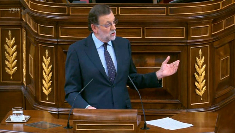 Mariano Rajoy en el segundo debate de investidura