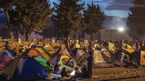 Campamento de refugiados en Idomeni Campamento de refugiados en Idomeni