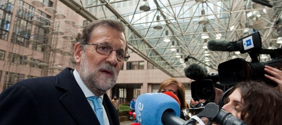 El presidente del Gobierno en funciones, Mariano Rajoy, en Bruselas El presidente del Gobierno en funciones, Mariano Rajoy, en Bruselas