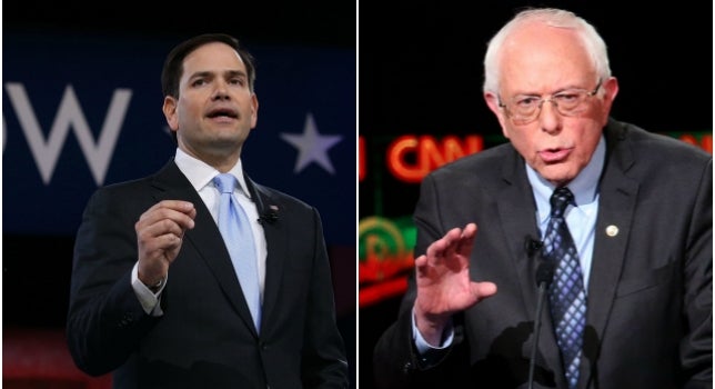 Rubio y Sanders se apuntan nuevas victorias en las primarias de EEUU Rubio y Sanders se apuntan nuevas victorias en las primarias de EEUU