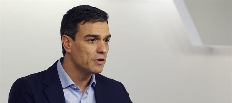 El líder socialista, Pedro Sánchez El líder socialista, Pedro Sánchez
