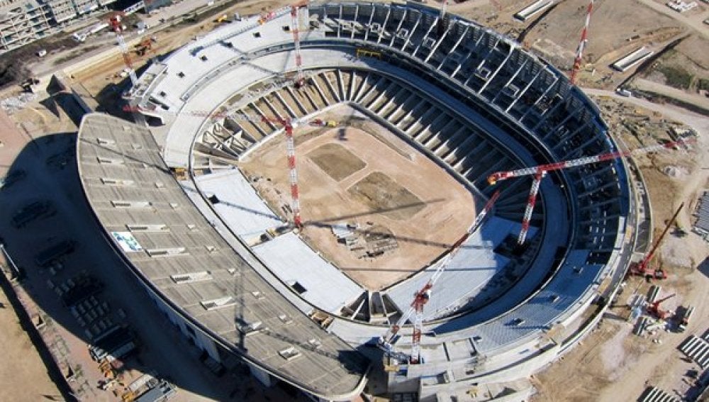 El nuevo estadio de La Peineta, desde arriba El nuevo estadio de La Peineta, desde arriba