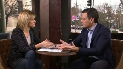 Susanna Griso con Pedro S&aacute;nchez.