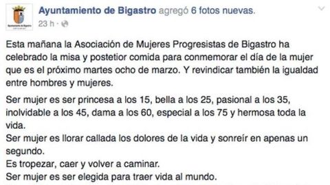 Texto del Ayuntamiento de Bigastro