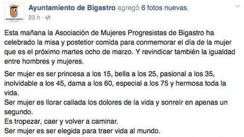 Texto del Ayuntamiento de Bigastro Texto del Ayuntamiento de Bigastro