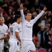 Cristiano Ronaldo celebrando el gol ante la Roma